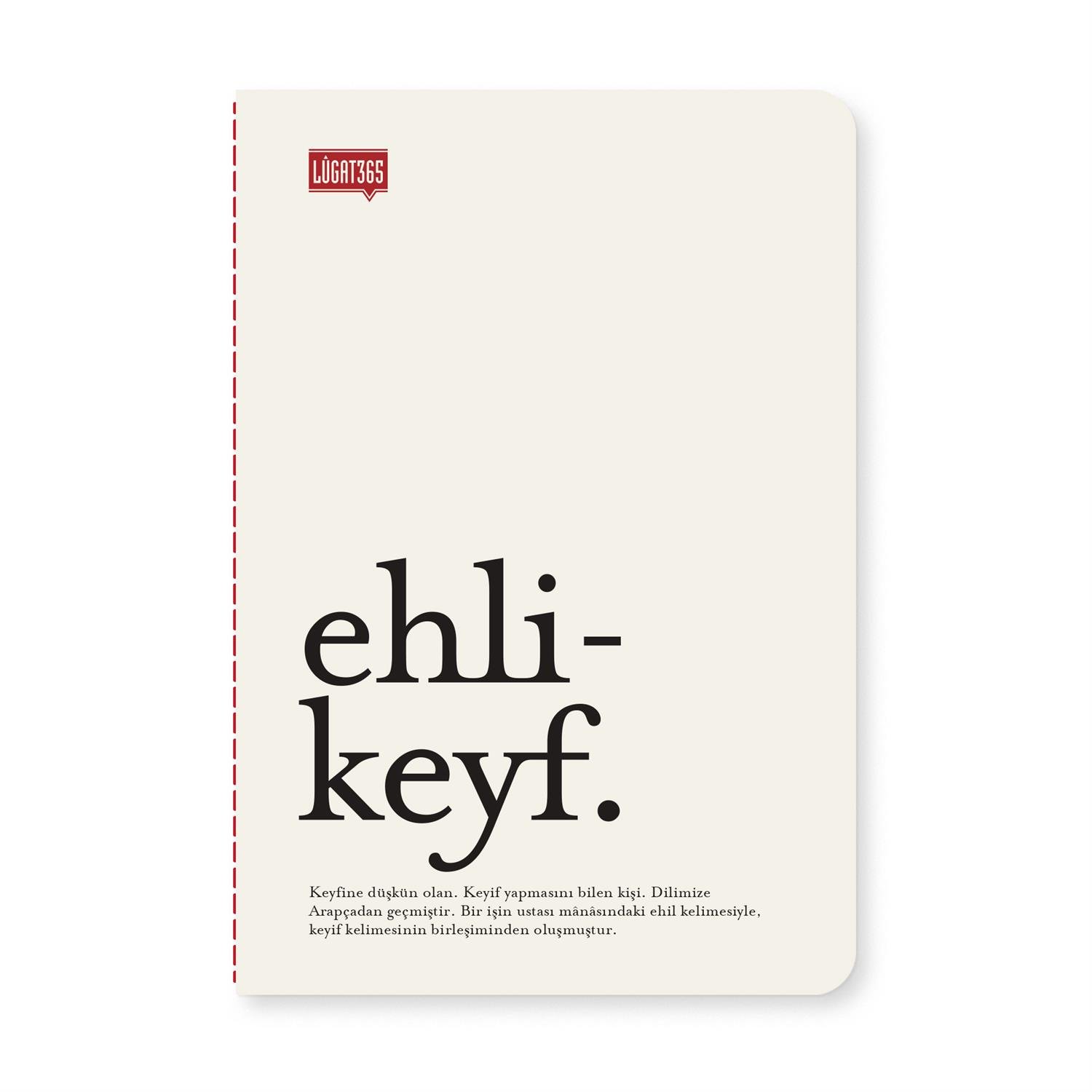 Lûgat365Ehlikeyf Karton Kapaklı Defter 