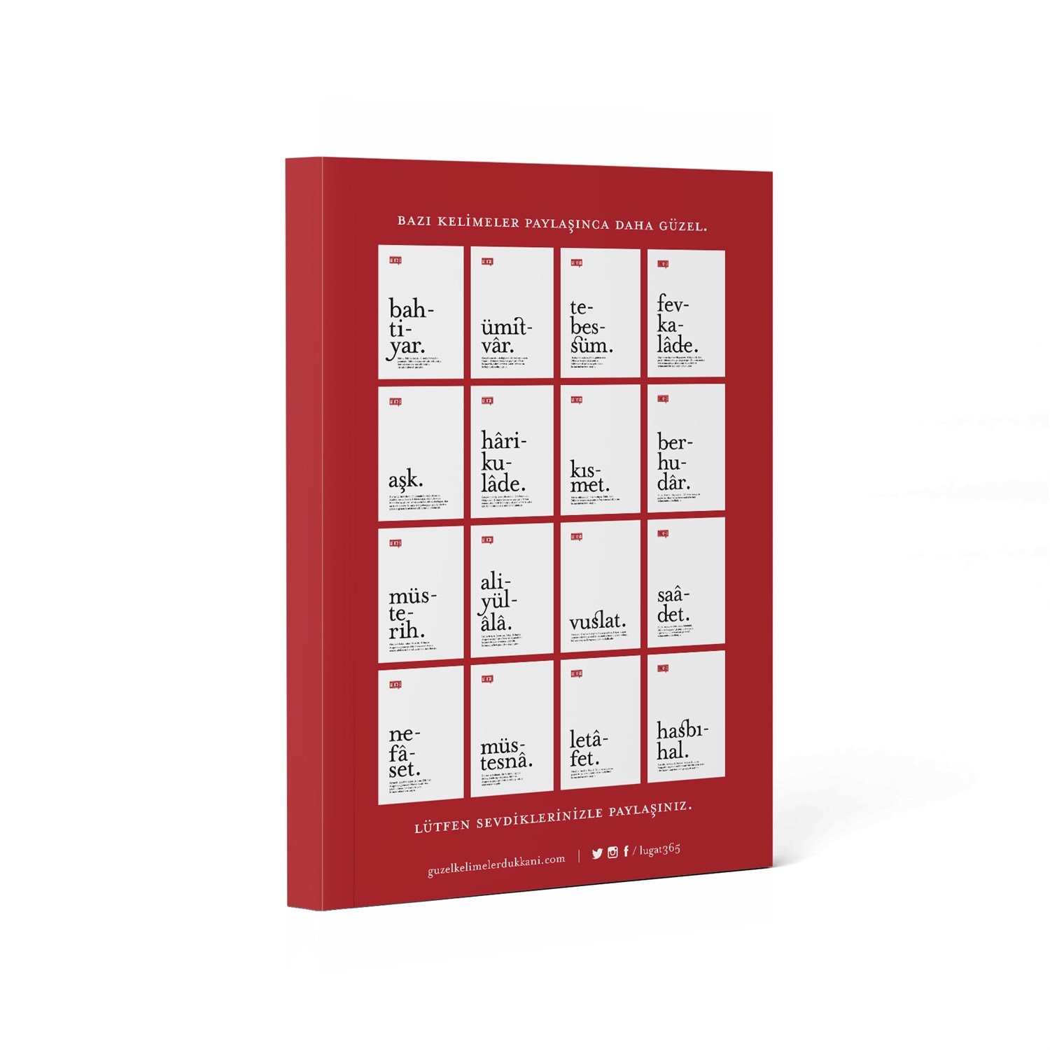 Lûgat365Güzel Kelimeler Kartpostal Seti