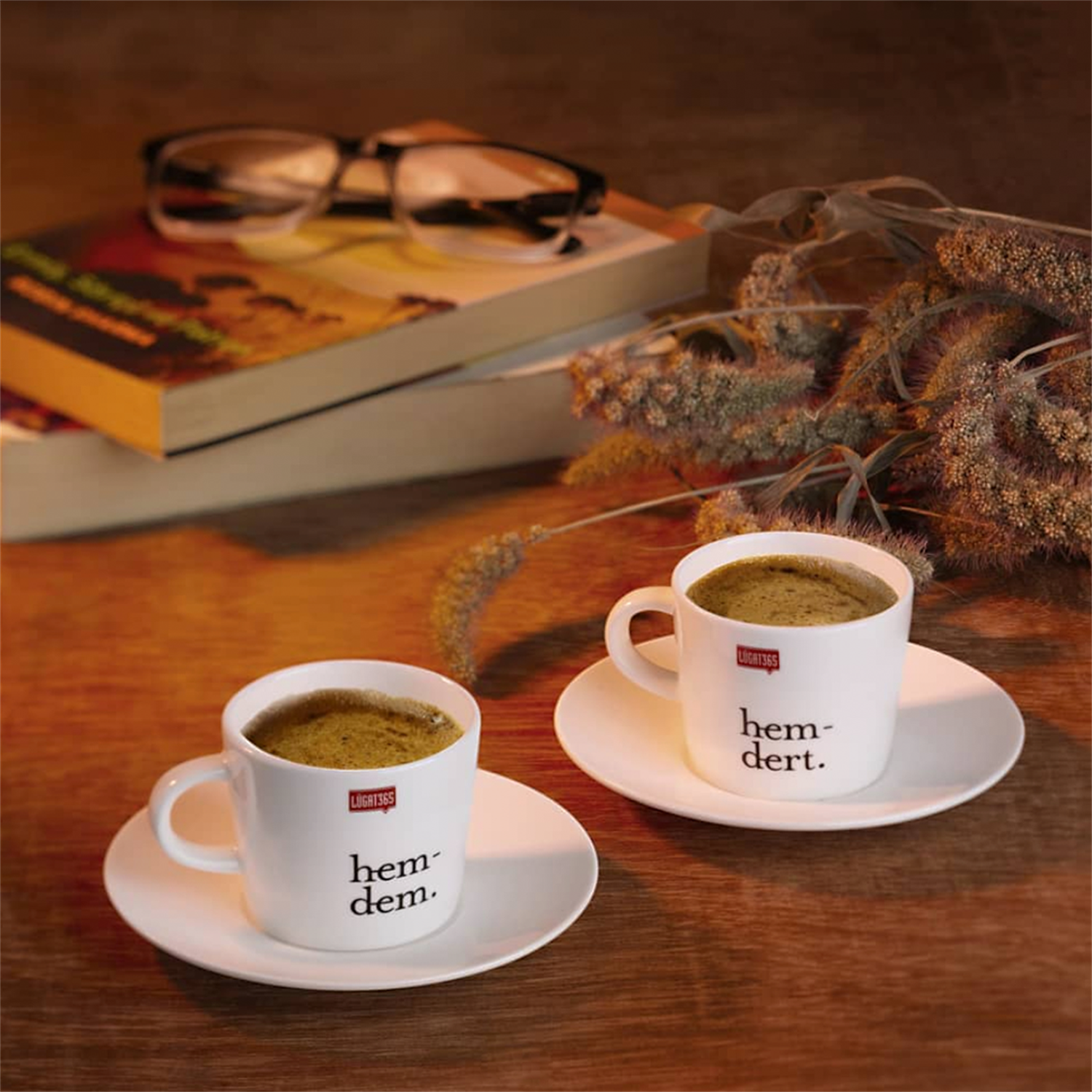 Lûgat365Hemdem - Hemdert Porselen Türk Kahvesi Seti 2'li