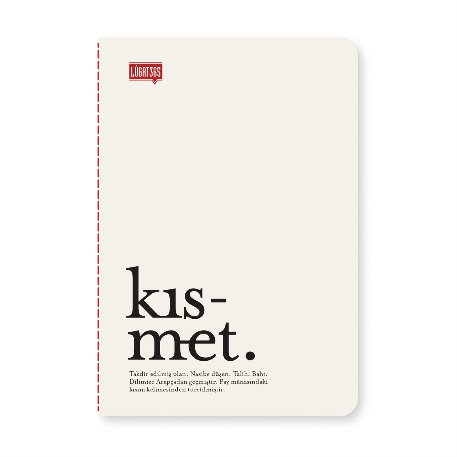 Lûgat365Kısmet Karton Kapaklı Defter 