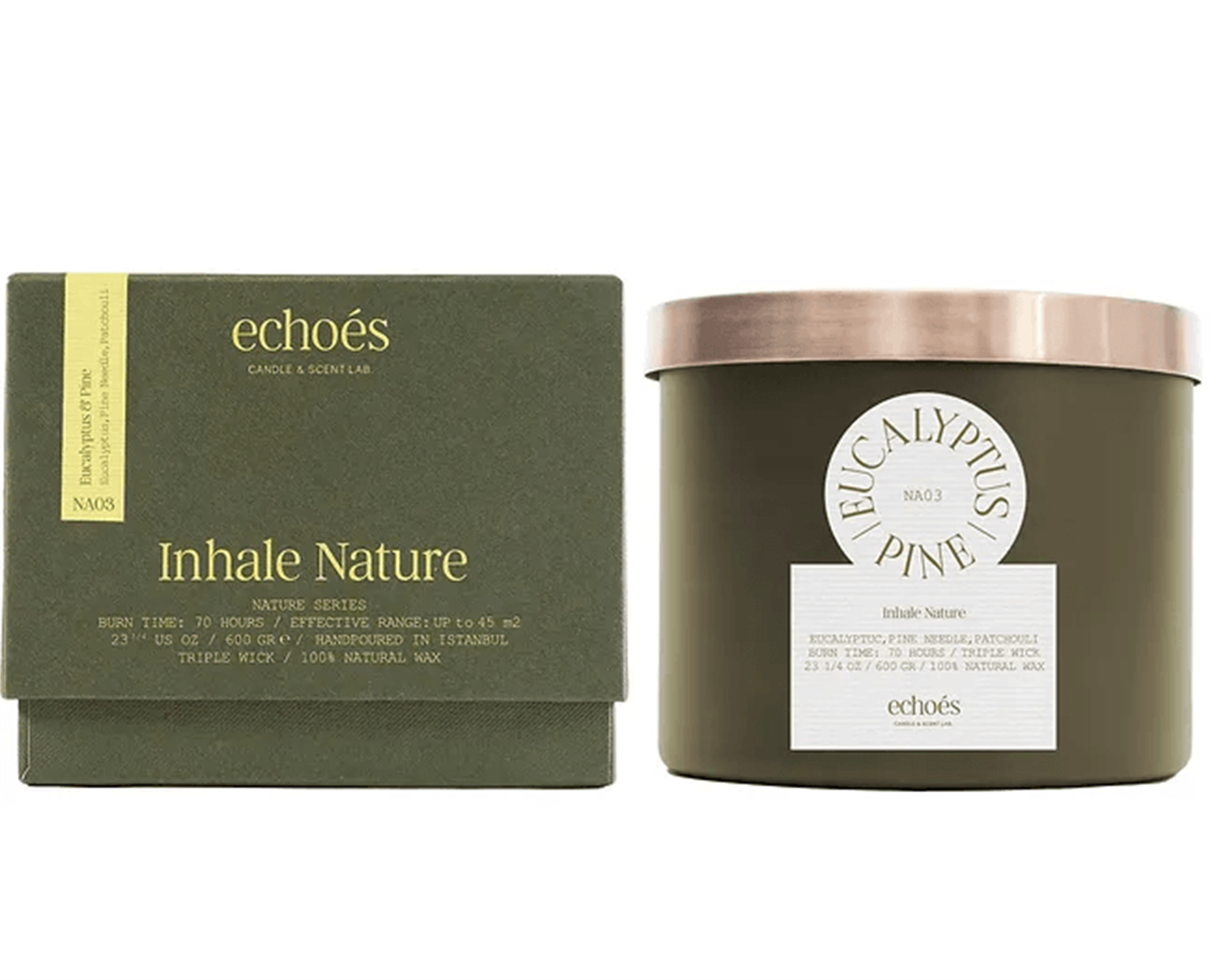 SevdiklerimizEchoes | Eucalyptus & Pine Büyük Boy Mum