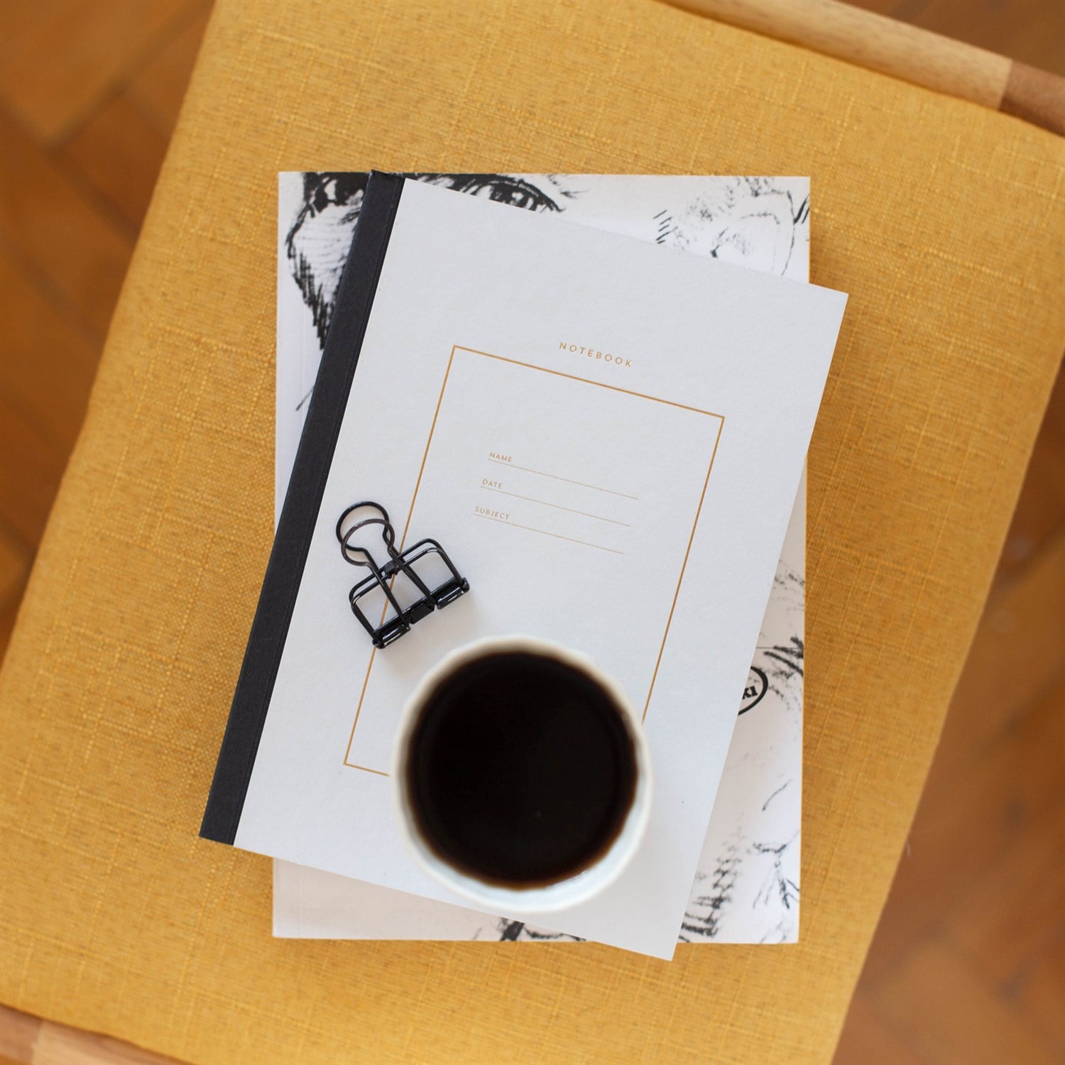 SevdiklerimizStudio Mottos | Sert Kapaklı Defter - Beyaz