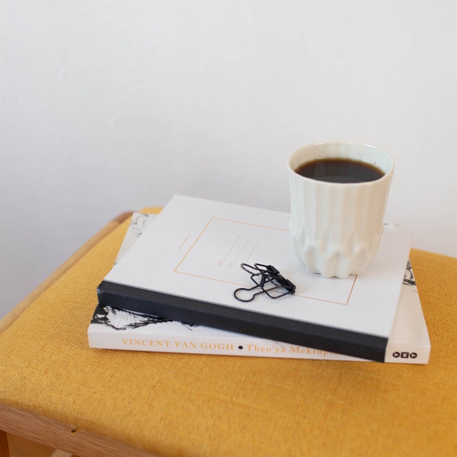 SevdiklerimizStudio Mottos | Sert Kapaklı Defter - Beyaz