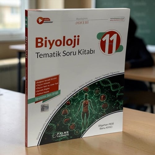 11. Sınıf Biyoloji Joker Tematik Soru Kitabı Palme Yayınları