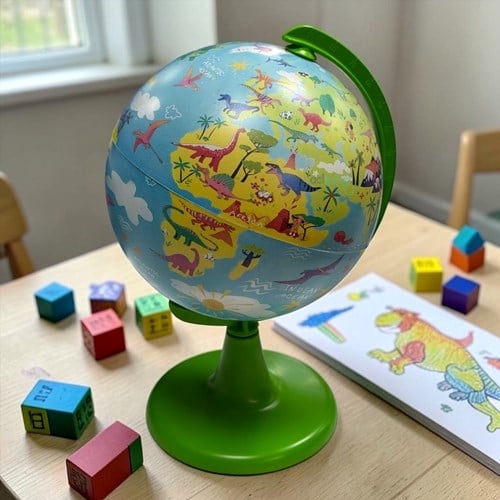 15cm Dino World Küre + 54 Parça Puzzle