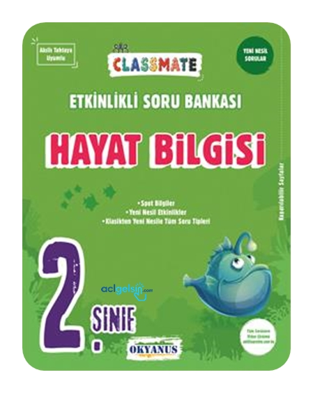 2. Sınıf Classmate Hayat Bilgisi Etkinlikli Soru Bankası Okyanus Yayınları