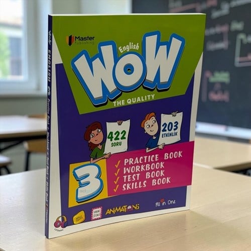 3. Sınıf Wow Practice Book - Workbook - Test Book Fenomen Wow English