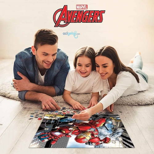 300 Parça 3d Puzzle Metal Kutu: Iron Man