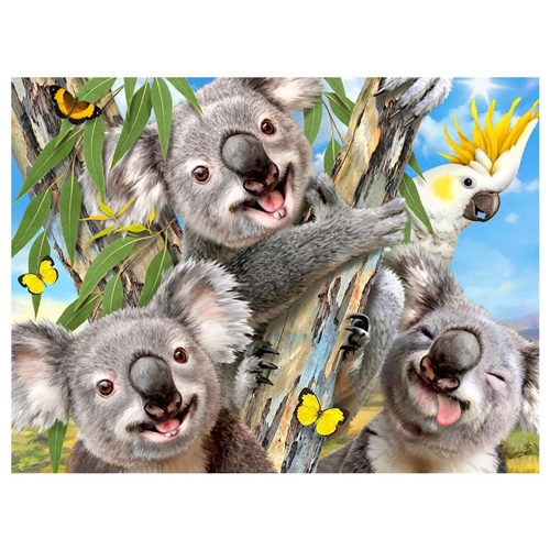 48 Parça 3d Puzzle Ve Peluş Koala