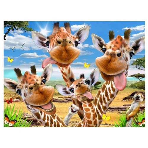 48 Parça 3d Puzzle Ve Peluş Zürafa