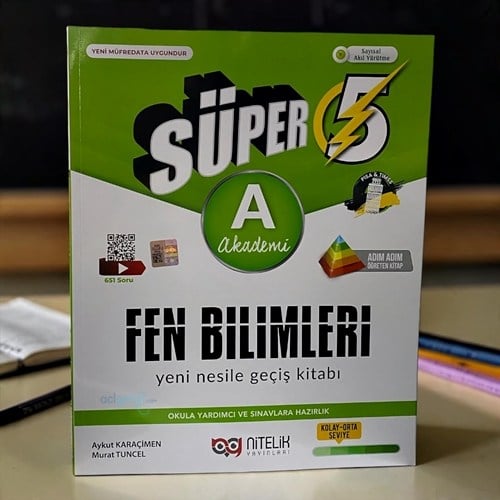 5.sınıf (a) Süper Fen Bilimleri Yeni Nesile Geçiş Kitabı