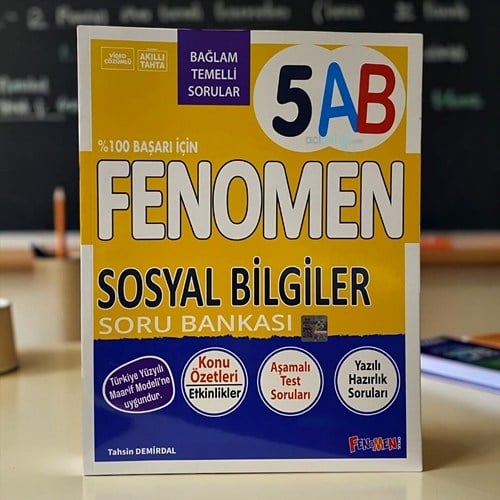 5.sınıf Sosyal Bilgiler (a-b) Soru Bankası Fenomen Yayınları