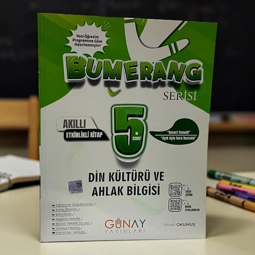5. Sınıf Din Kültürü Ve Ahlak Bilgisi Bumerang Akıllı Defter 2025