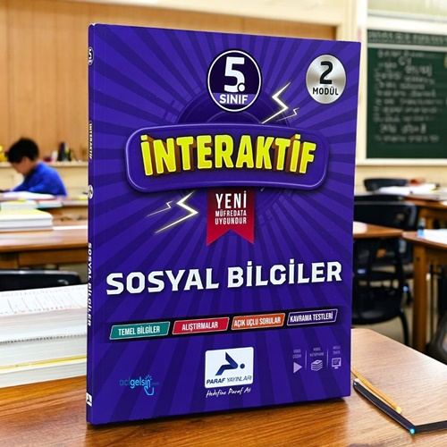 5. Sınıf İnteraktif Sosyal Bilgiler Soru Kütüphanesi Paraf Yayınları