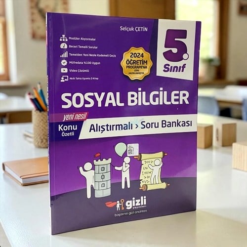 5. Sınıf Sosyal Bilgiler Alıştırmalı Soru Bankası Gizli Yayınları