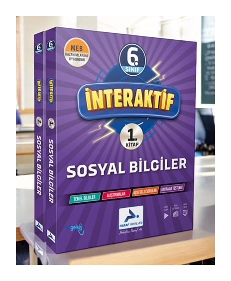 6. Sınıf İnteraktif Sosyal Bilgiler Soru Kütüphanesi Paraf Yayınları