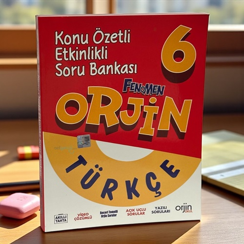 6.sınıf Türkçe Konu Özetli Soru Bankası Fenomen Orjin Yayınları