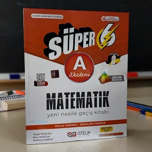 6.sınıf (a) Süper Matematik Soru Kitabı Yeni Nesille Geçiş