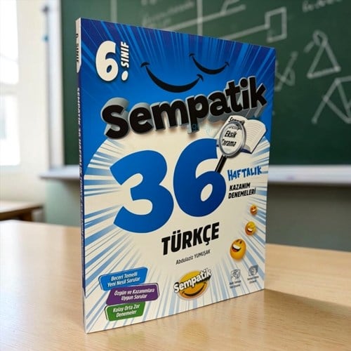 6. Sınıf Türkçe Sempatik 36 Haftalık Kazanım Denemeleri Ünlüler Karması