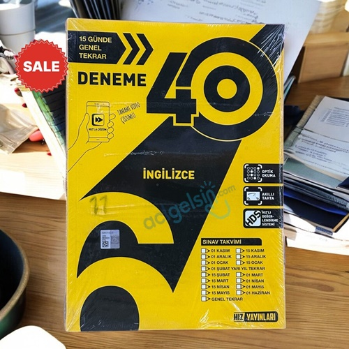 6. Sınıf 40 Lı İngilizce Deneme Hız Yayınları