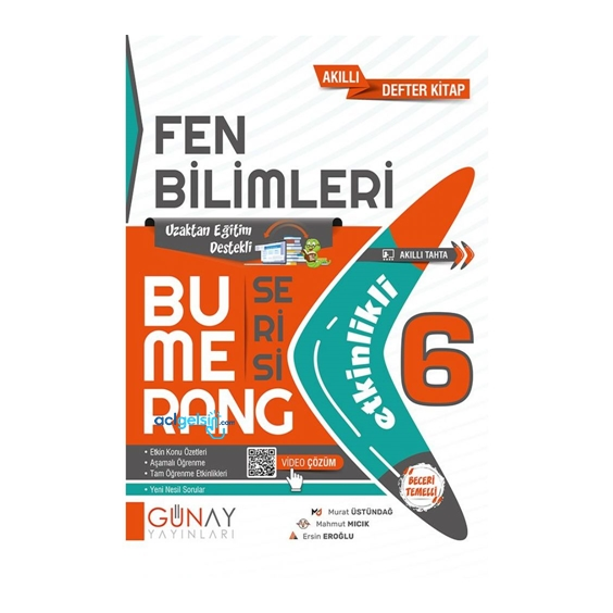 6. Sınıf Bumerang Etkinlikli Fen Bilimleri Günay Yayınları