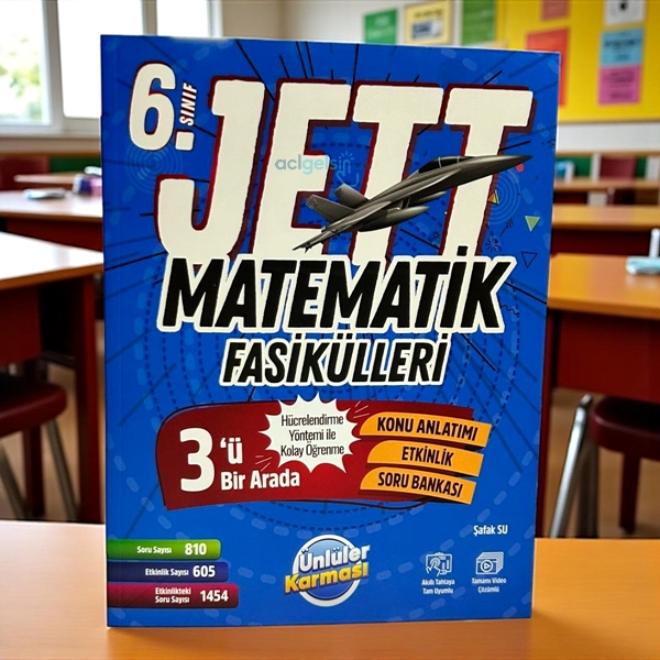6. Sınıf Matematik Jett Soru Fasikülleri Ünlüler Karması Yayınları