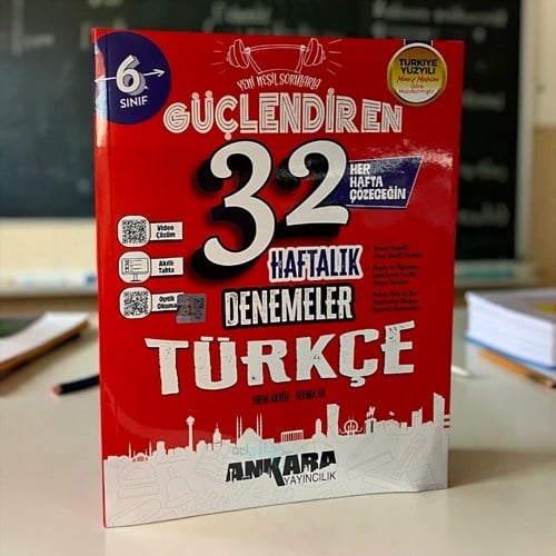 6. Sınıf Türkçe 32 Hafta Güçlendiren Denemeleri Ankara Yayıncılık