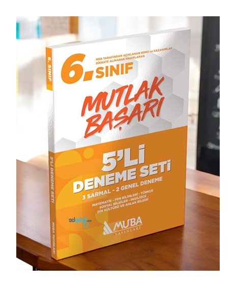 6.sınıf Mutlak Başarı 5 Li Deneme Seti Muba Yayınları