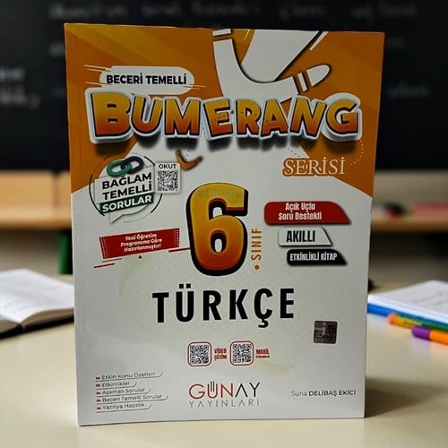 6. Sınıf Türkçe Bumerang Etkinlikli Soru Bankası Günay Yayınları