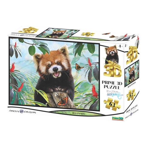 63 Parça 3d Puzzle: Kırmızı Panda