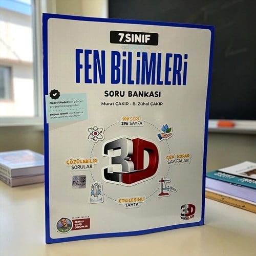 7.sınıf Fen Bilimleri Soru Bankası 3d Yayınları