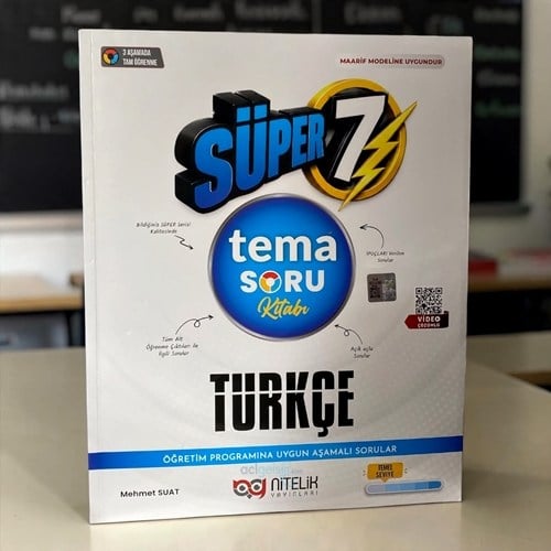 7. Sınıf Türkçe Tema Soru Kitabı Nitelik Yayınları