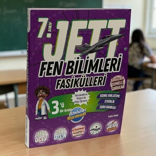 7. Sınıf Jett Fen Bilimleri Fasikülleri Ünlüler Karması Yayınları