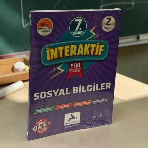 7. Sınıf İnteraktif Sosyal Bilgiler Etkinlik Çalışma Kitabı Paraf Yayınları