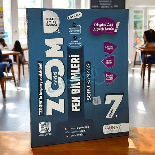 7. Sınıf Zoom Fen Bilimleri Soru Bankası Günay Yayınları