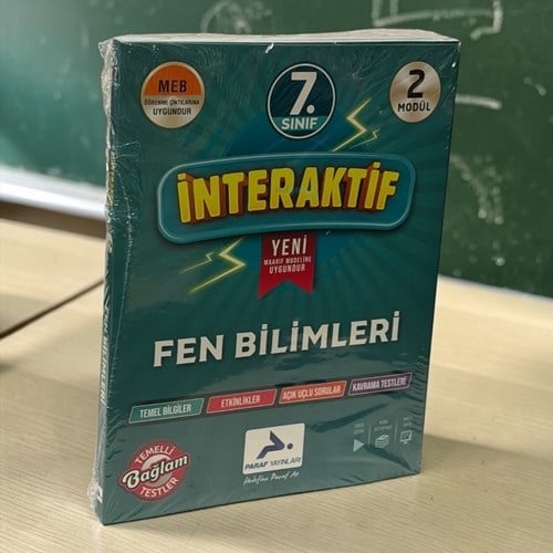 7. Sınıf İnteraktif Fen Bilimleri Etkinlik Çalışma Kitabı Paraf Yayınları
