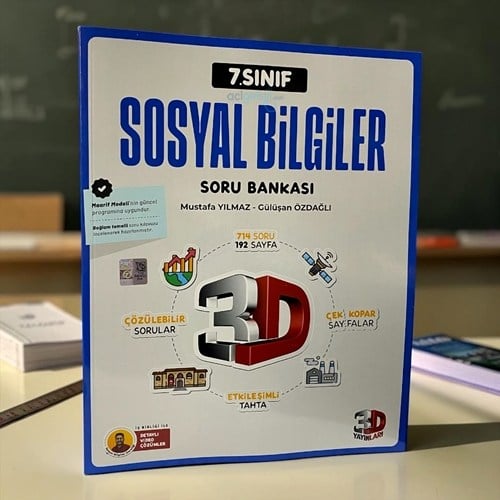 7.sınıf Sosyal Bilgiler Soru Bankası 3d Yayınları