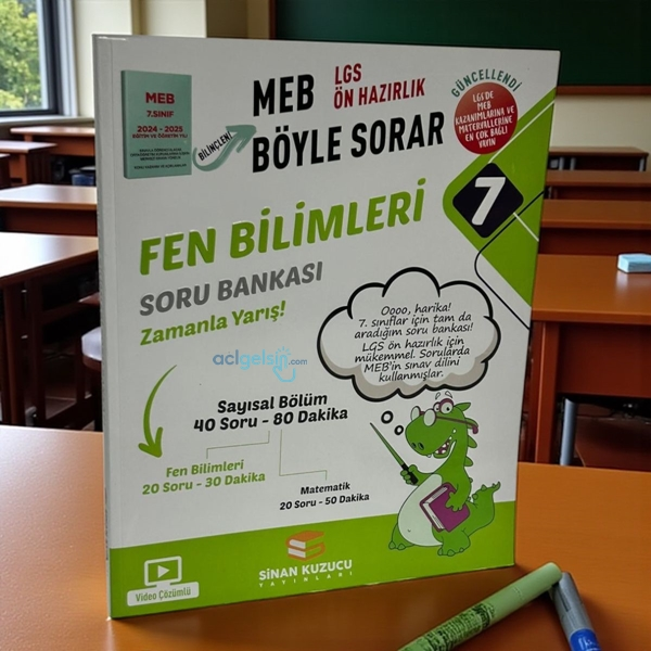7. Sınıf Böyle Sorar Fen Bilimleri Soru Bankası Sinan Kuzucu Yayınları