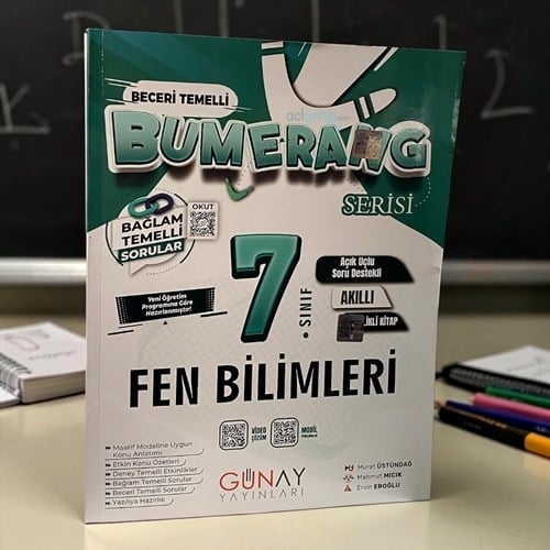 7. Sınıf Bumerang Etkinlikli Fen Bilimleri Günay Yayınları