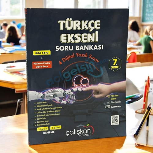 7.sınıf Türkçe Ekseni Soru Bankası Çalışkan Yayınları