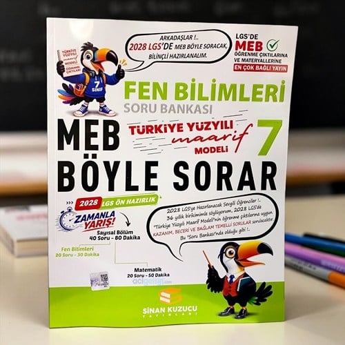 7. Sınıf Fen Bilimleri Soru Bankası Sinan Kuzucu Yayınları 2028