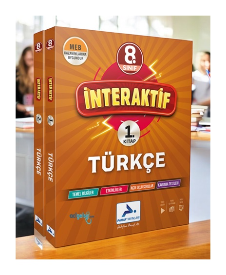 8. Sınıf İnteraktif Türkçe Soru Bankası Paraf Yayınları