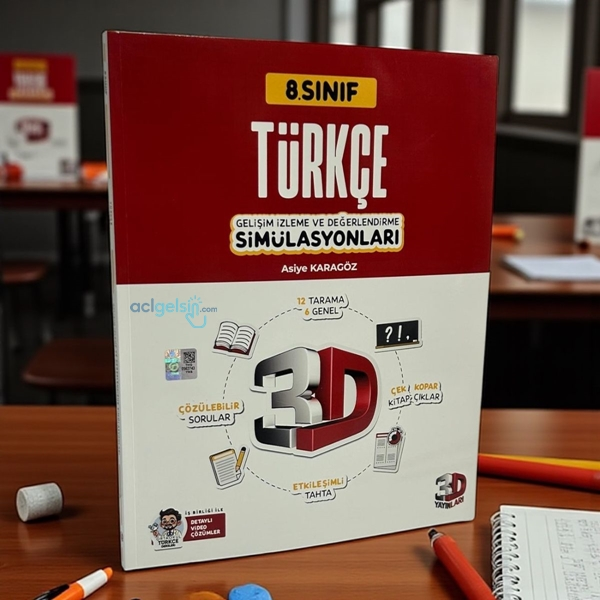 8.sınıf Simülasyon Türkçe Deneme 3d Yayınları