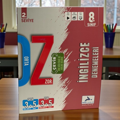 8. Sınıf Din Kültürü - İngilizce Orta Zor Denemeleri Paraf Yayınları