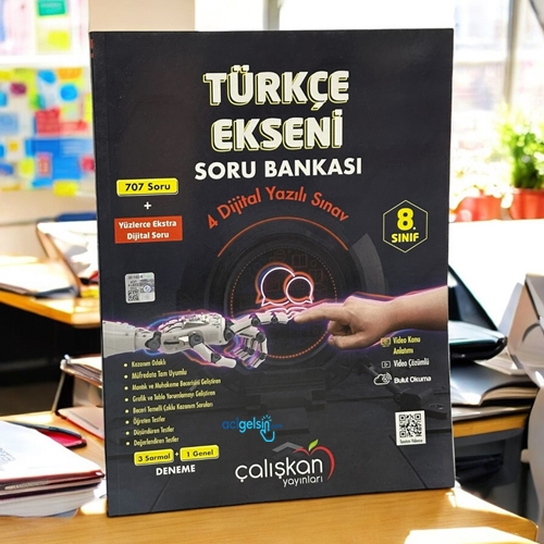8. Sınıf Türkçe Ekseni Soru Bankası Çalışkan Yayınları