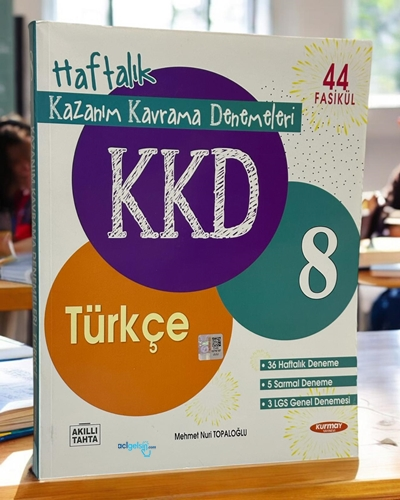 8.sınıf Kkd Türkçe Kazanım Kavrama Denemeler Kurmay Yayınları