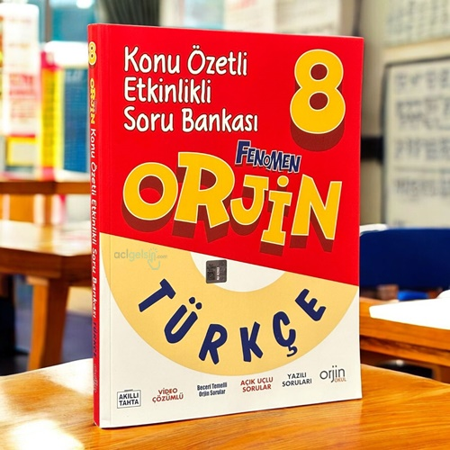 8.sınıf Türkçe Konu Özetli Soru Bankası Fenomen Orjin Yayınları