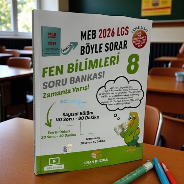 8. Sınıf Meb Böyle Sorar Fen Bilimleri Soru Bankası Sinan Kuzucu Yayınları