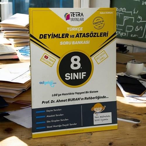 8. Sınıf Türkçe Deyimler Ve Atasözleri Soru Bankası Tetra Yayınları