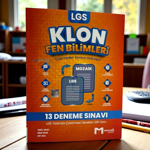 8. Sınıf Fen Bilimleri Klon 13 Deneme Mozaik Yayınları